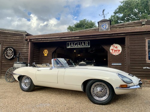 1965 JAGUAR E-TYPE S1 4.2 ROADSTER. U.K. R.H.D, MATHCING NUMBERS! SOLD