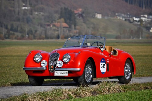 1954 Jaguar XK 120 Open Two Seater, matching numbers, Registro MM For Sale