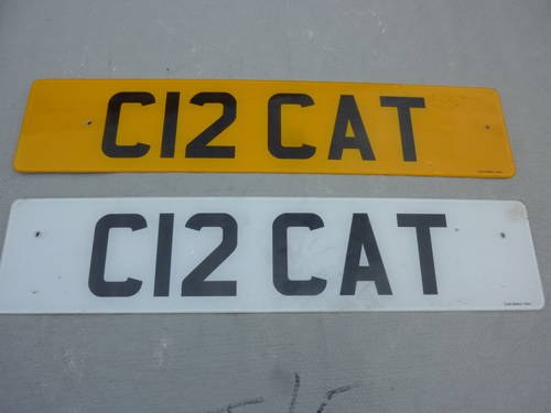 number plate SOLD