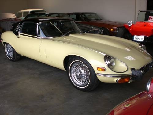 1974 Jaguar XKE Roadster with 44,000 miles VERKAUFT