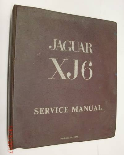 1970 Genuine Jaguar XJ6 series 1 workshop manual VENDUTO