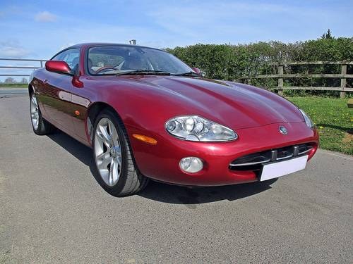 2004 Jaguar XK8 Coupe, Radiance Red with Ivory Leather! For Sale