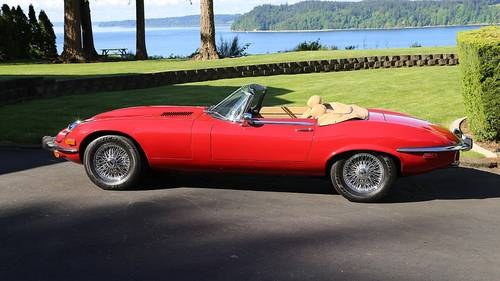 1973 Jaguar E-Type Roadster = Restored Stick AC Red 87.5k In vendita