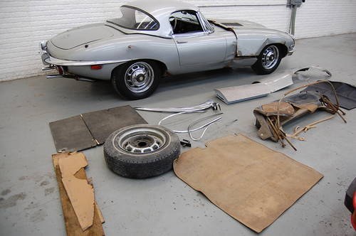 1969 Jaguar XKE E-type Roadster w. Hardtop Needs Work In vendita