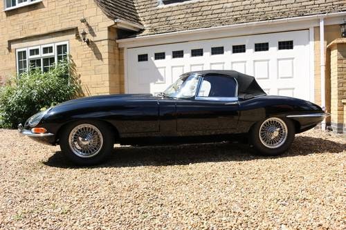 1962 Jaguar e type series 1 black on red For Sale