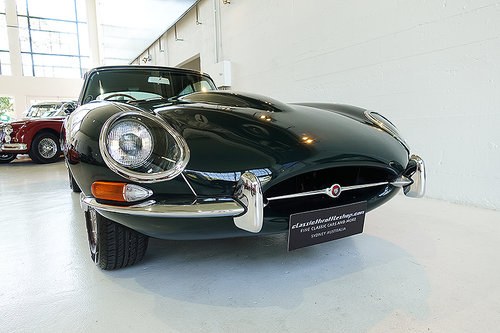 1966 British Racing Green FHC, green leather, stunning condition SOLD