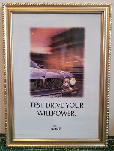 1963 Original 1999 Jaguar XJR Framed Advert For Sale