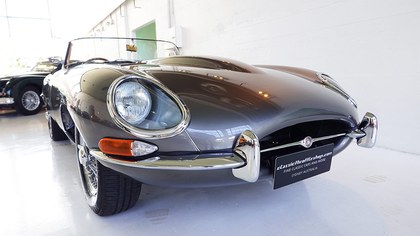 Match. numbers early Jaguar E-Type in Opalescent Gunmetal