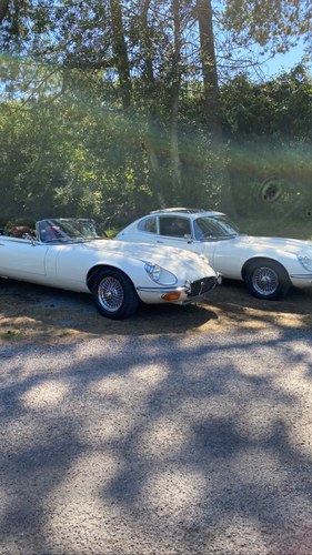 1972 A pair of Jaguar E Type's Series 3 coupe & roadster For Sale