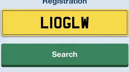 L10GLW Personal Private number plate
