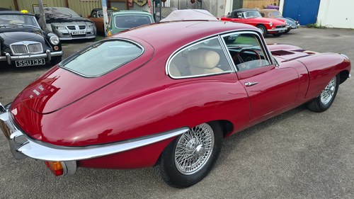1969 Jaguar E Type ,1970, 4.2 FHC, UK car, Regency Red SOLD