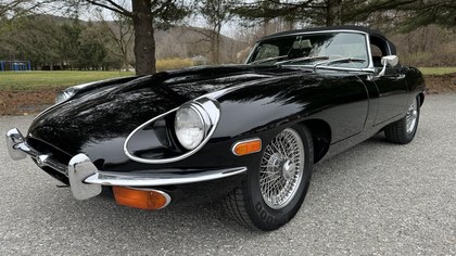 1970 Jaguar series 2 roadster black with a black interior