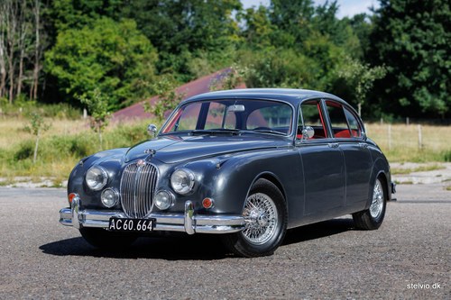 1964 Jaguar Mk2 3,8 LHD with servo & O/D, stunning colors VERKAUFT