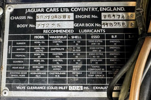 1959 Jaguar XK150 DHC In vendita