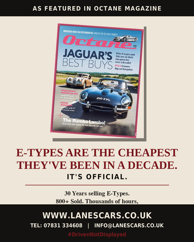 1965 Octane has made it official. E-Types are in the sweet spot. Te koop