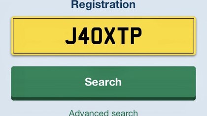 JAGUAR X TYPE Number plate JAG XTP from 2001-2010