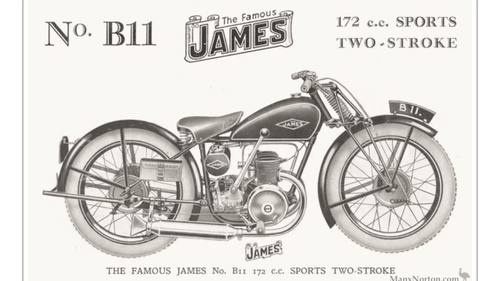 1957 James motorcycle plunger/rigid In vendita