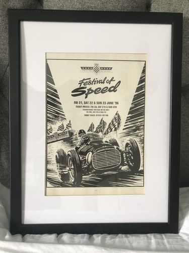 2011 Original framed Goodwood Festival of Speed Advert In vendita