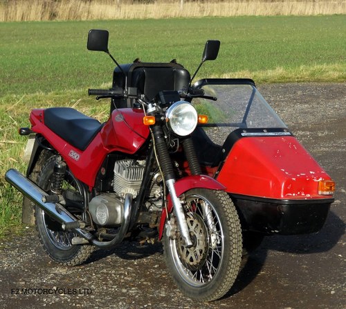 2014 Jawa 350 2-stroke with sidecar, Moted and ready to ride SOLD