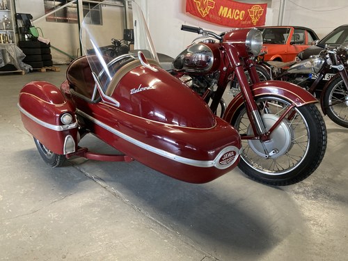 1958 Jawa 500 OHC with Velorex sidecar For Sale
