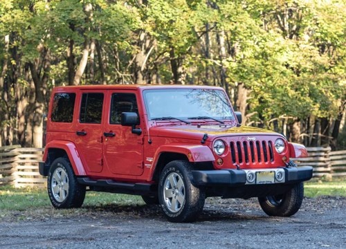 2012 Jeep Wrangler Unlimited Sahara 4X4 in Flame Red Clear C For Sale