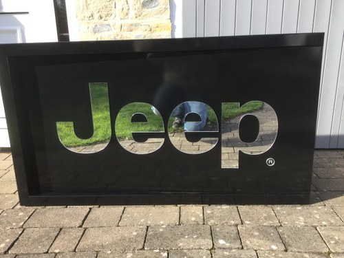 Jeep mirror sign black ideal In vendita