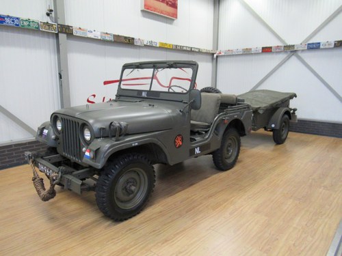 1959 Nekaf / Willys Army Jeep M38A1 with Polynorm trailer For Sale