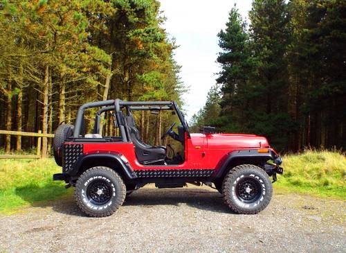 Jeep Wrangler YJ 1993 in red For Sale