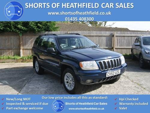 2002 Jeep Grand Cherokee 4.0 Limited AUTOMATIC SOLD