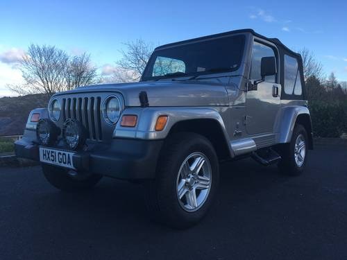 JEEP WRANGLER 2001 4.0 60th ANNIVERSARY EDITION  For Sale