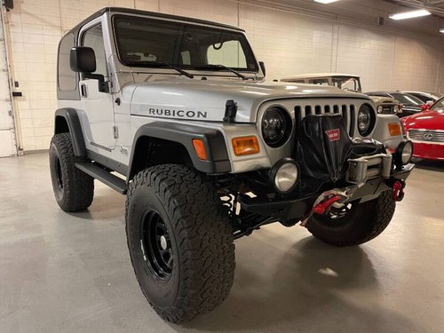 2004 Jeep Wrangler Rubicon 2door 4WD SUV Silver 5 speed M For Sale
