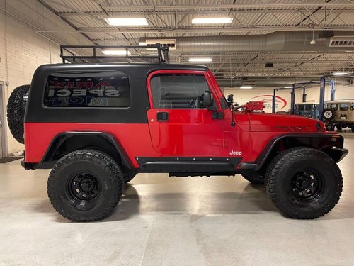 2004 Jeep Wrangler Unlimited  4WD 2door SUV clean Red For Sale