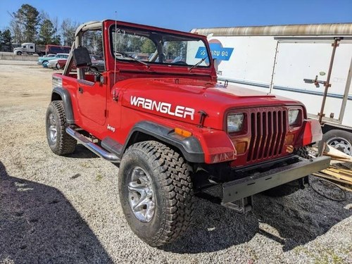 1989 Jeep Wrangler 4WD 4X4 - red Project needs TLC  10.5k For Sale