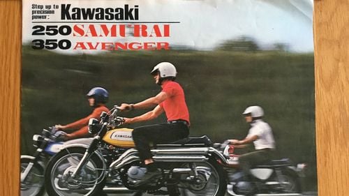 Picture of 1968 Kawasaki 250 samurai and 350 avenger brochure - For Sale