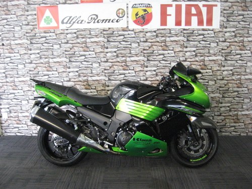 2011 11-reg Kawasaki ZZR1400 DBF ABS Finished in green For Sale
