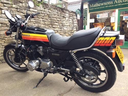 SEPTEMBER AUCTION. 1982 Kawasaki Z1000 For Sale by Auction