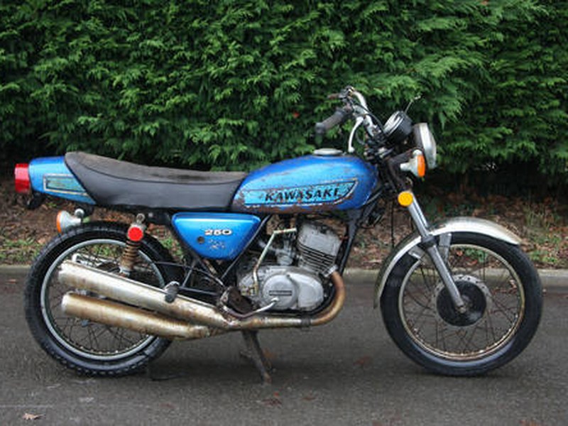 Kawasaki S1 C S1 C 250 triple 1975 Halibut Blue BARN FIND *A