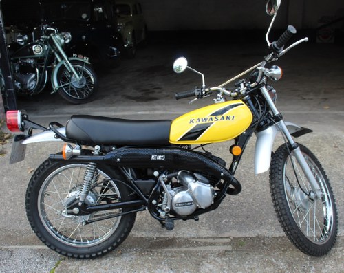 1975 Kawasaki KE 125 cc Two Stroke Trail Bike , SHOW SOLD