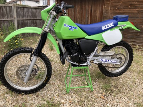 1987 Kawasaki kdx200c uk registered In vendita