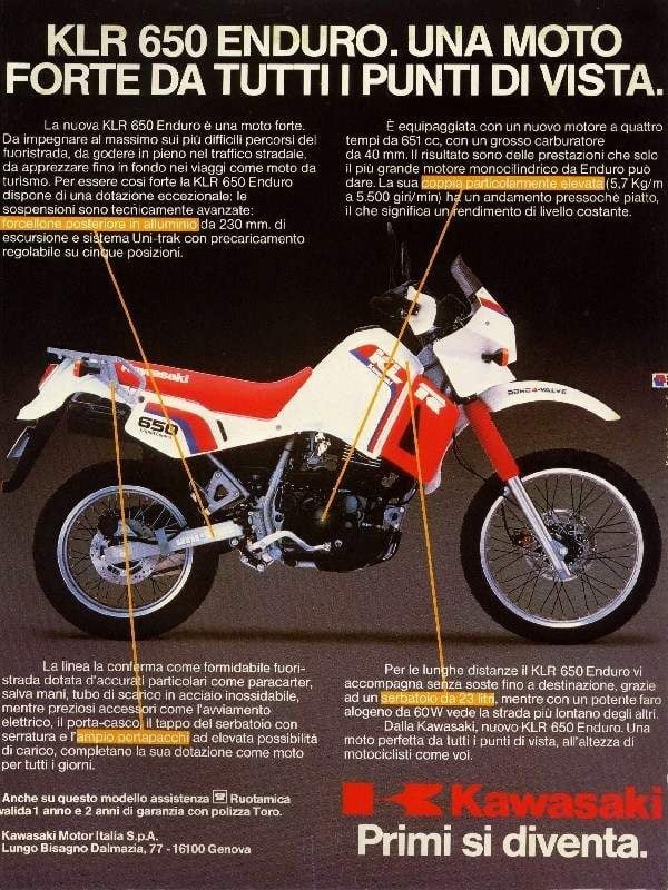 1987 Kawasaki KLR 650