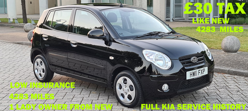 2011 Picanto 1.1 domino 1 lady owner from new 4283 miles full sh For Sale