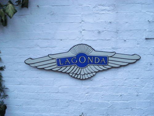 Lagonda garage sign For Sale