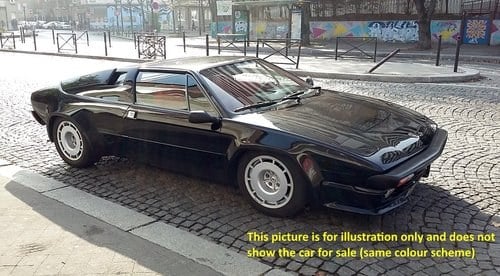 1984 Rare Lamborghini Jalpa Euro LHD, Black with red leather For Sale