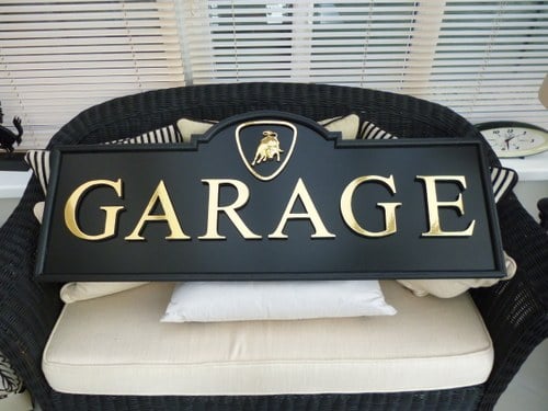 Lamborghini Garage Sign In vendita