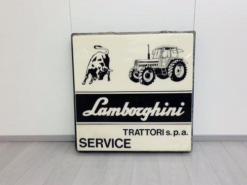 1975 Lamborghini Tractor Sign Original For Sale