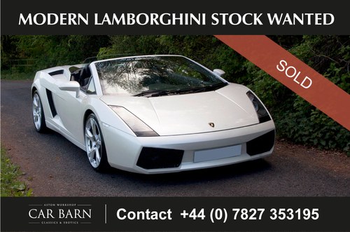 2008 Modern Lamborghini Stock Wanted For Sale