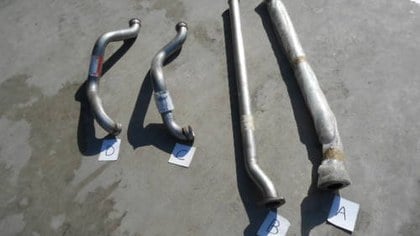 Exhaust pipes for Lamborghini Lm002