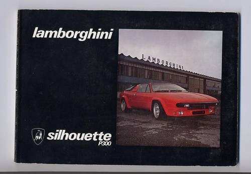 Lamborghini Silhouette P300 Drivers Hand Book (Original) For Sale