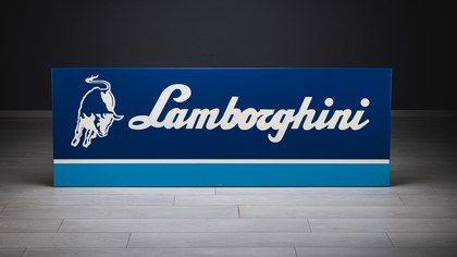 Lamborghini Enamel Sign