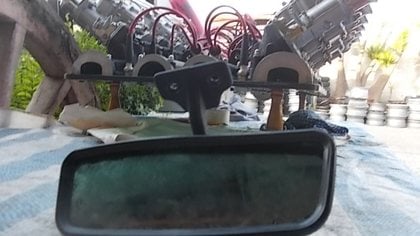 Rear wiew internal mirror for Lamborghini Espada